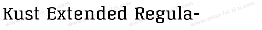 Kust Extended Regula字体转换